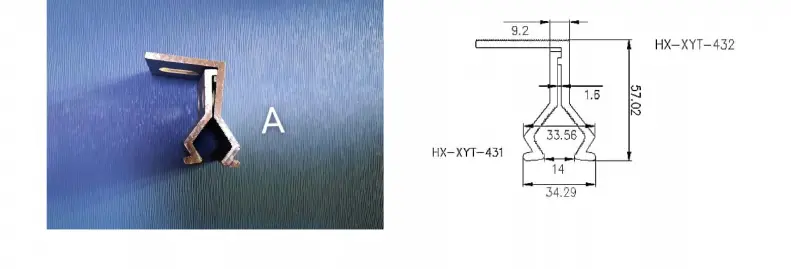aluminum alloy clamp for standing-seam roofing profiles